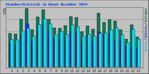 Stunden-Statistik im Monat Dezember 2024