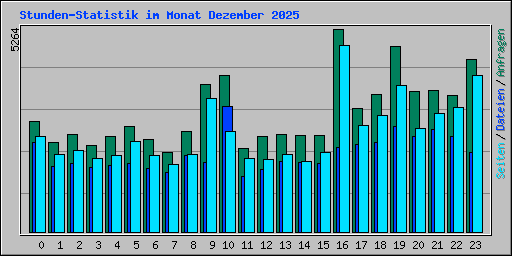 Stunden-Statistik im Monat Dezember 2025