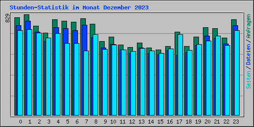 Stunden-Statistik im Monat Dezember 2023